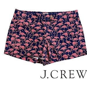 JCrew City Fit Flamingo shorts